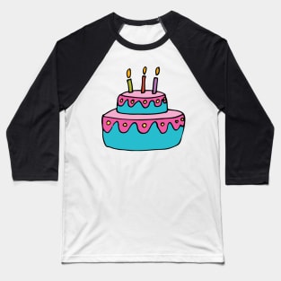Birthday Cake Baseball T-Shirt